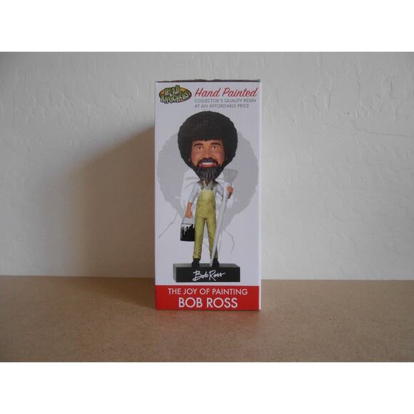 Bob Ross Figure The Joy Of Painting Bobblehead Hand Painted Head Knockers - Picture 2 of 16